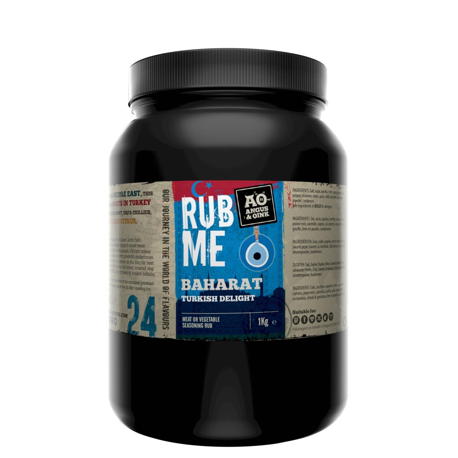 BBQ Dry Rub Seasoning Meat and Veg Turkish Spice Seasoning Angus & Oink 1.1kg