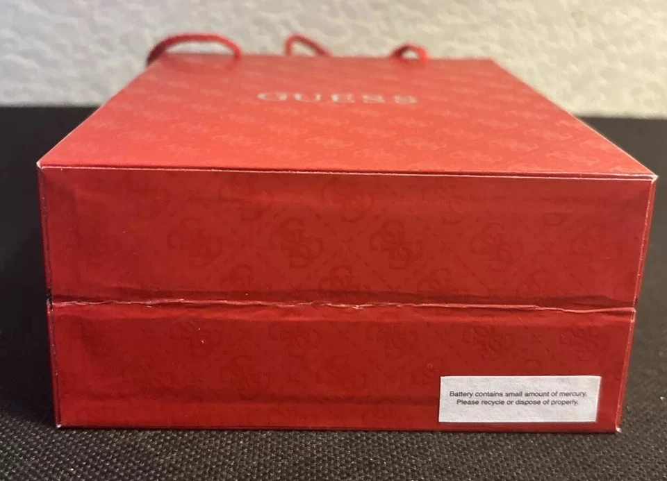 Guess RED Empty Watch Presentation Storage Box - Image 4 of 4