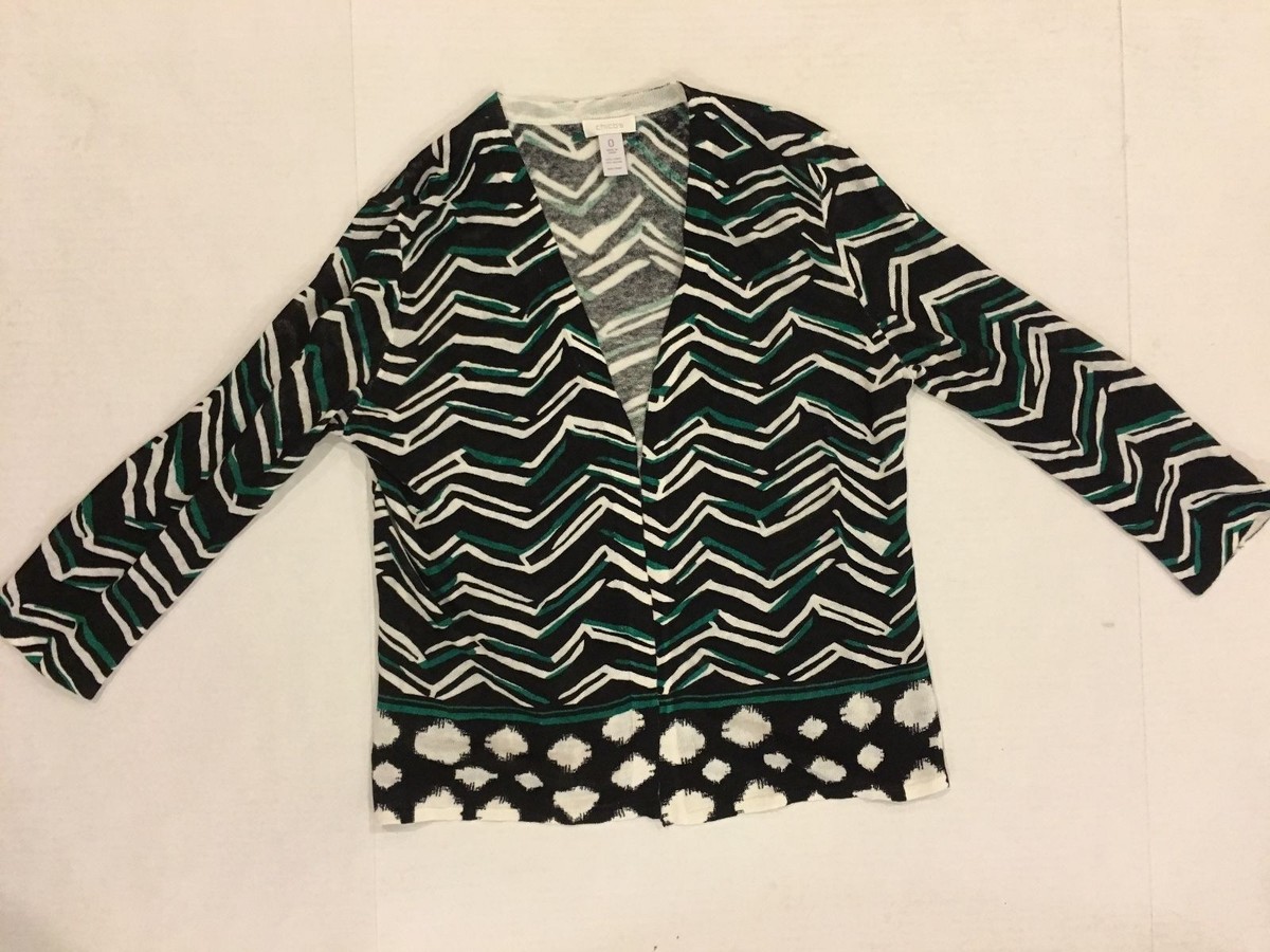 CHICOS 0 Sweater Size 0 Chico Womens size 4 Linen Blend Sweater