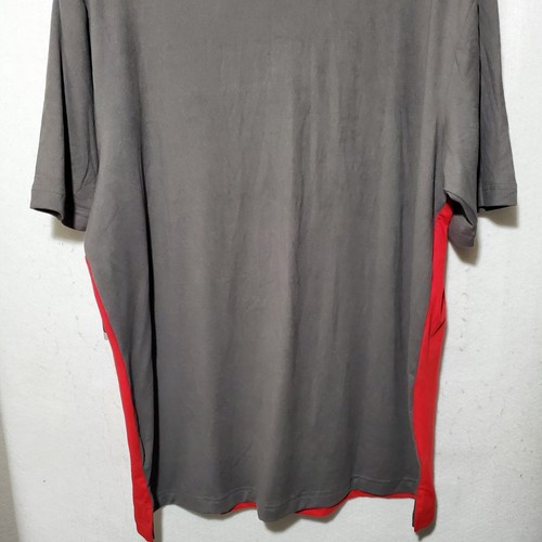 Nebraska Huskers Polo Shirt Men's Large Grey Short Sleeve Colosseum NWT - Picture 11 of 11