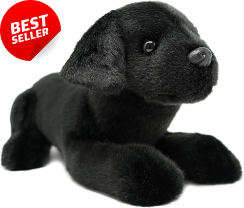 Black Labrador 12" Plush Stuffed Animal Toy Soft Cuddly Gift for Kids - Picture 12 of 12