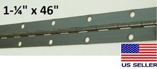 Continuous Piano Steel Hinge 1-1/4" x 46" Inch Statuary Bronze Black Finish HF
