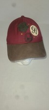 9 3/4 Harry Potter Hat Cap Adjustable Strapback Maroon Adult Osfm
