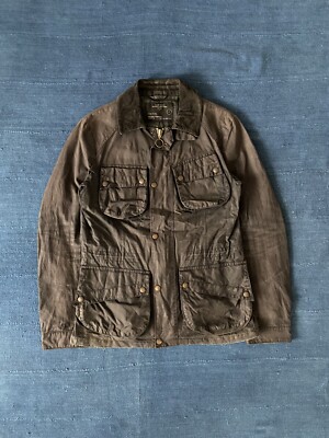 All Saints Wax Jacket, Black, Size Small Australia