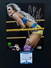 Candice LeRae Hot!! signed autographed WWE wrestling 8x10 photo Beckett BAS Coa