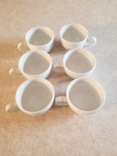 Steelite England SIMPLICITY WHITE Restaurant Ware Mug. Lot Of 6. 8 Ounce