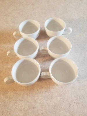 STEELITE INTERNATIONAL Steelite England SIMPLICITY WHITE Restaurant Ware Mug. Lot Of 6. 8 Ounce