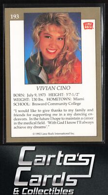 Vivian Cino 1992 Lime Rock Pro Cheerleaders #193 Miami Dolphins | eBay