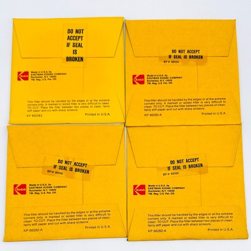 SEALED NOS KODAK 75mm Gel Wratten CC05R CC10R CC20R CC30R CC40R CC50R Filter - Picture 7 of 15