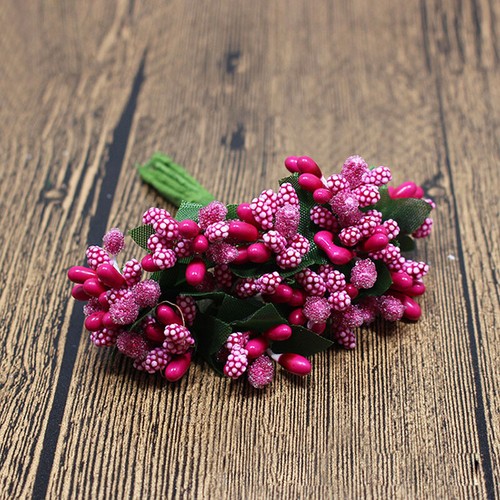 Mini Espuma de Navidad Esmerilada Fruta Artificial Acebo Berry Flor Hogar Fiesta Decoración - Imagen 8 de 23