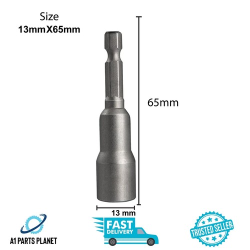 6-13mm Hex Magnetic Nut Driver Socket Screwdriver Drill Bit Hex Shank 1/4" - Picture 21 of 21