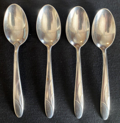 United Silver Company stainless flatware USI6 Germany 4 Teaspoons