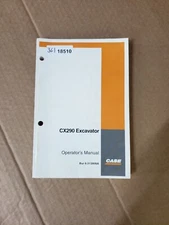 Case CX290 Hydraulic Excavator Factory Operators Manual