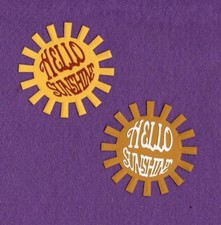HELLO SUNSHINE die cuts scrapbook cards