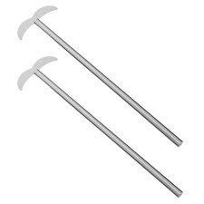 2 Pcs Chemistry Stirring Rod Mixer Stirrer Shaft Stainless Steel Mixing