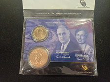 2014 Presidential $1 & First Spouse Medal Set Franklin & Eleanor Roosevelt