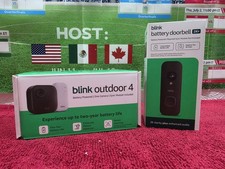 Blink Outdoor 4 Wireless Camera Security System  Blink Video Doorbell BUNDLE