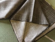 122 cm Ian Mankin Arran Herringbone Fabric 137 cm wide  BROWn upholstery