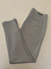 Peter Millar Crown Crafted Golf Pants Mens 35x31 Light Gray