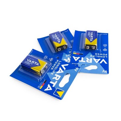 3x Varta 4922 Longlife Power E-Block 9V BL-1