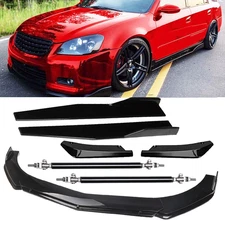 Front Bumper Lip Spoiler Splitter Side Skirt Rear Lip For Nissan Altima C