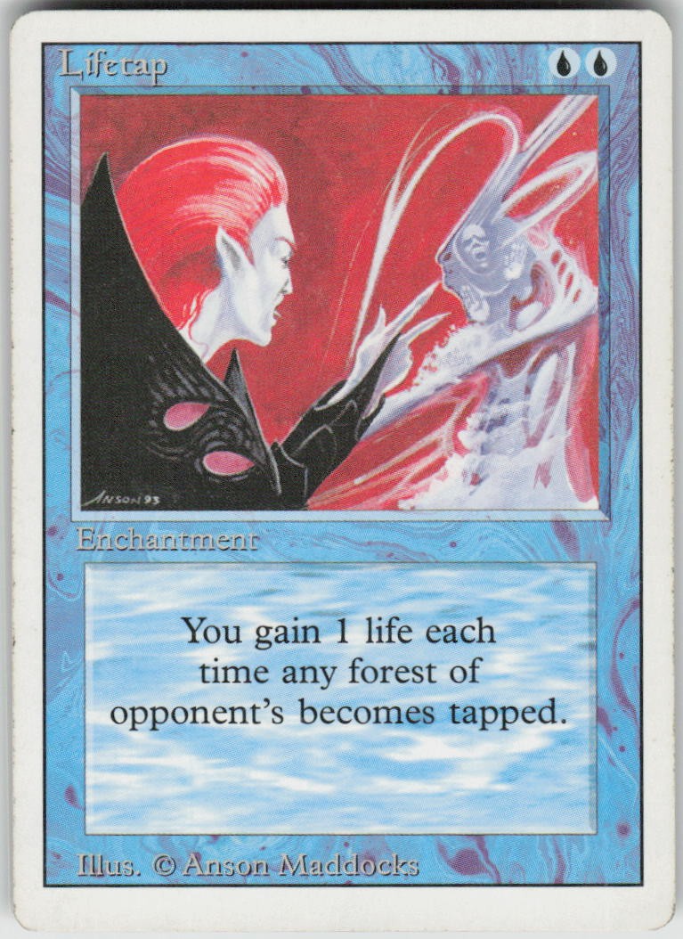 Lifetap Uncommon Revised Edition Magic: The Gathering Moderately Played