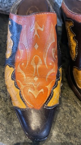 Spring Step Multicolor Leather Comfort Ankle Boot Size 38 - Picture 14 of 21