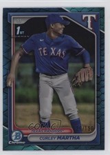 2024 Bowman Chrome Prospects Blue Reptilian Refractor /150 Curley Martha 0uh1