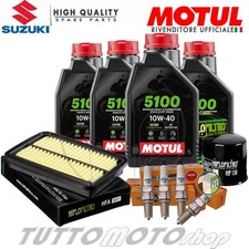 KIT TAGLIANDO SUZUKI GSF 600 BANDIT 2002 2003 2004 MOTUL OLIO FILTRI CANDELE