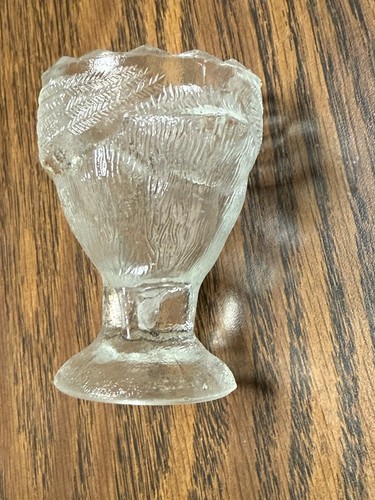 Glass Goose Bird Egg Cup Old Vintage Easter Tooth Pick Holder Candy Container - Picture 11 of 13