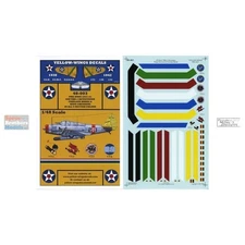 YWD48003 1:48 Yellow Wings Decals TBD-1 Devastator Wing Chevrons & Fuselage