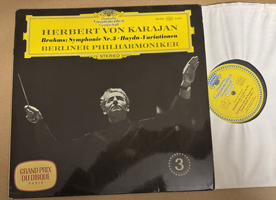SLPM 138 926  Brahms Symphony No. 3 Haydn Variations Karajan TULIP