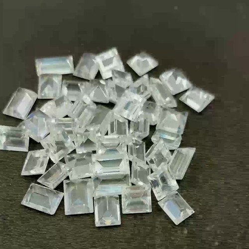 CERTIFIED Natural 8.23 Ct Sapphire WHITE Emerald Cut Pendant Loose Gemstone - Video 1 of 1