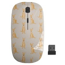 Canguro Divertido Patrón Caprichoso, Mouse Óptico Inalámbrico, Ratones para Computadora Portátil de Escritorio