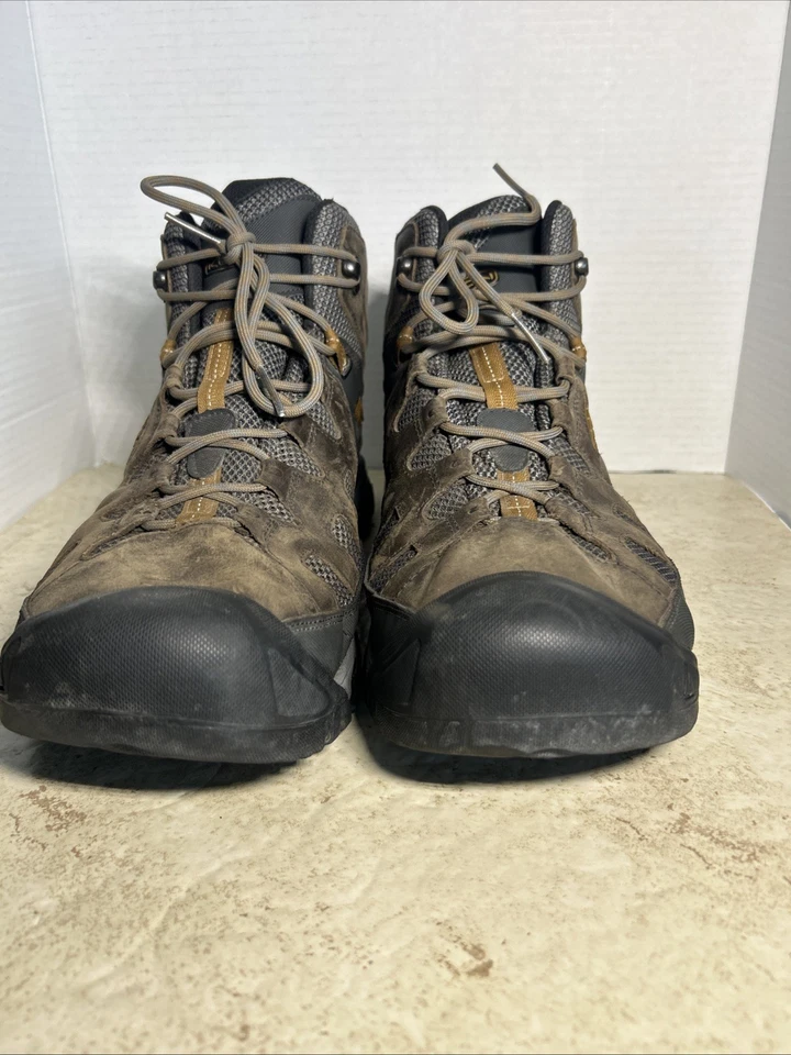 Botas de caminhada Keen masculinas cinza Targhee III com cadarço no tornozelo impermeáveis tamanho 16 - Imagem 2 de 4