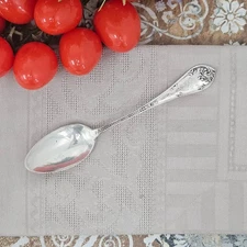 Vintage Towle Rustic Sterling Silver 1895 5 O'clock Teaspoon 5 ½" Monogrammed