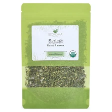 Pure and Organic Moringa Dried Leaves 50G (1.76Oz) Brain Boost Digestion Support