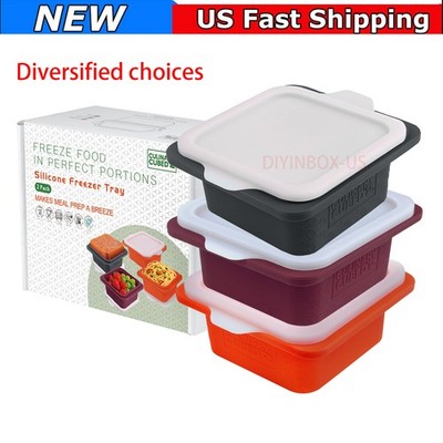 Meal Prep Food Storage Containers CulinaryCubed Silicone Freezer Storage Boxes