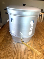 Vintage Old Country Aluminum Kitchen Juicer Steamer 4 in 1