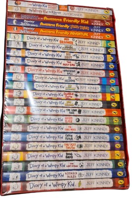 Tagebuch eines Wimpy Kid komplette Sammlung (23) von Jeff Kinney Schachtel mit Büchern