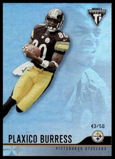 2001 Pacific Private Stock Titanium #106 Plaxico Burress Red #/58