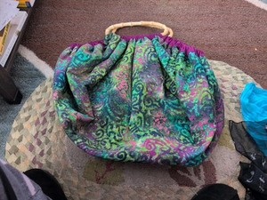 Vintage X-large 2-in-1 Reversible Boho, Handmade Women Handbag, Tote 