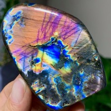 136G Natural Gorgeous Labradorite QuartzCrystal Stone Specimen Healing