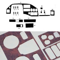 Innenraum Dekor Cockpit FüR Mercedes Sprinter 1995-2000 Wurzelholz Optik 17Tlg
