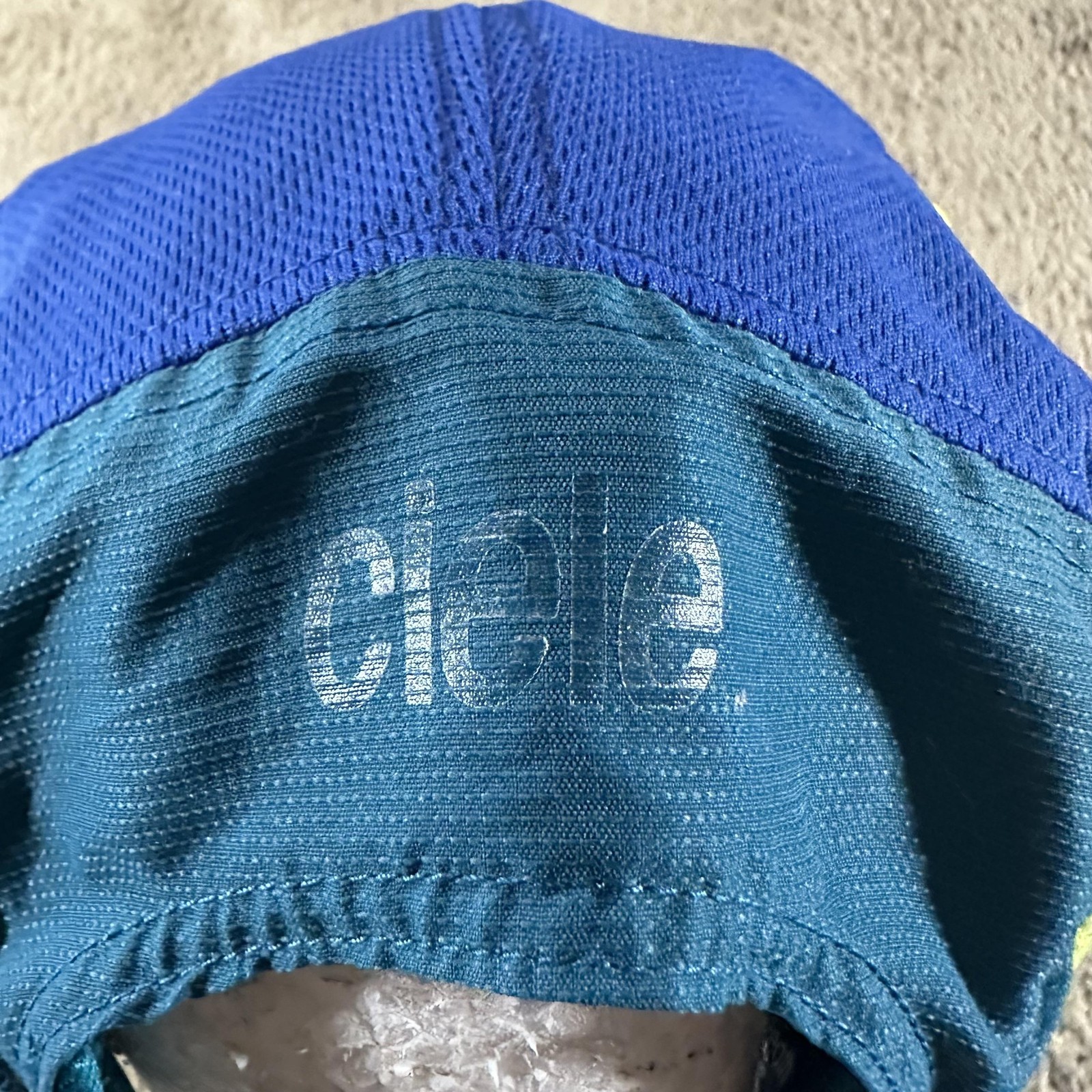 Ciele Athletics Hat Cap Strap Back Men Blue 5 Panel Runninng Coolwick Mesh