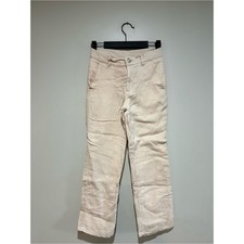 Children's Tan Formal Linen-Blend Trousers