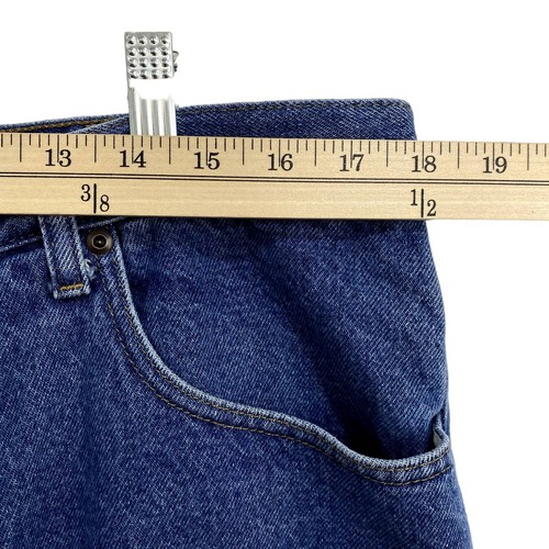 Pantalones de mezclilla LL Bean para hombre talla real 36 Wx27 L azul calce clásico pantalones de trabajo informales - Imagen 8 de 11