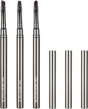 Nail Clean up Brushes, 3 PCS Acetone Resistant Nail Polish Remover Pen Painting