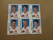 NHL Vancouver Canucks Vintage 20Th Anniversary Lot 6 Mohawks Player Cards #1