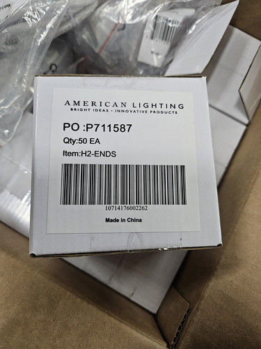 American Lighting - H2-Ends (Box Of 50ea New) - Picture 1 of 3